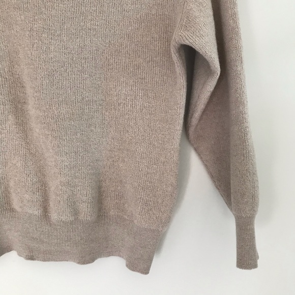 WILFRED ARITZIA MONTPELLIER TAN MOCK NECK SWEATER - Picture 5 of 16